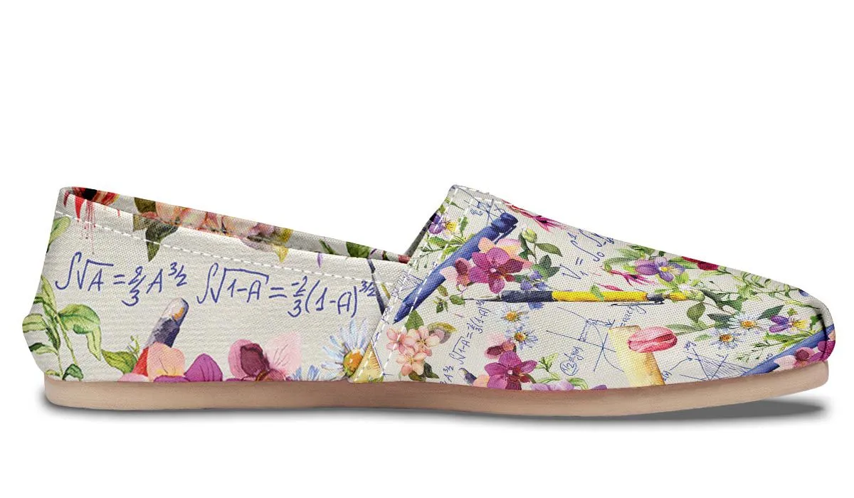 Floral Math Casual Shoes