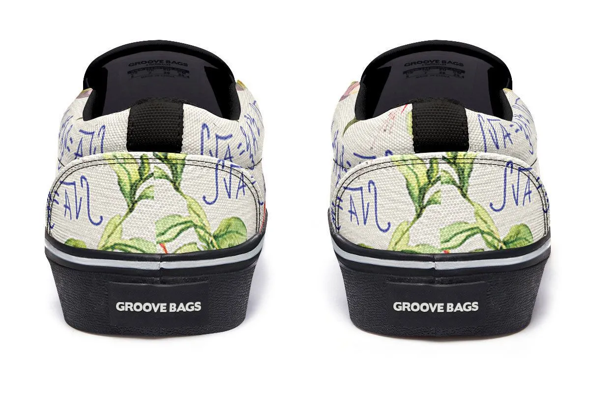 Floral Math Slip-On Shoes