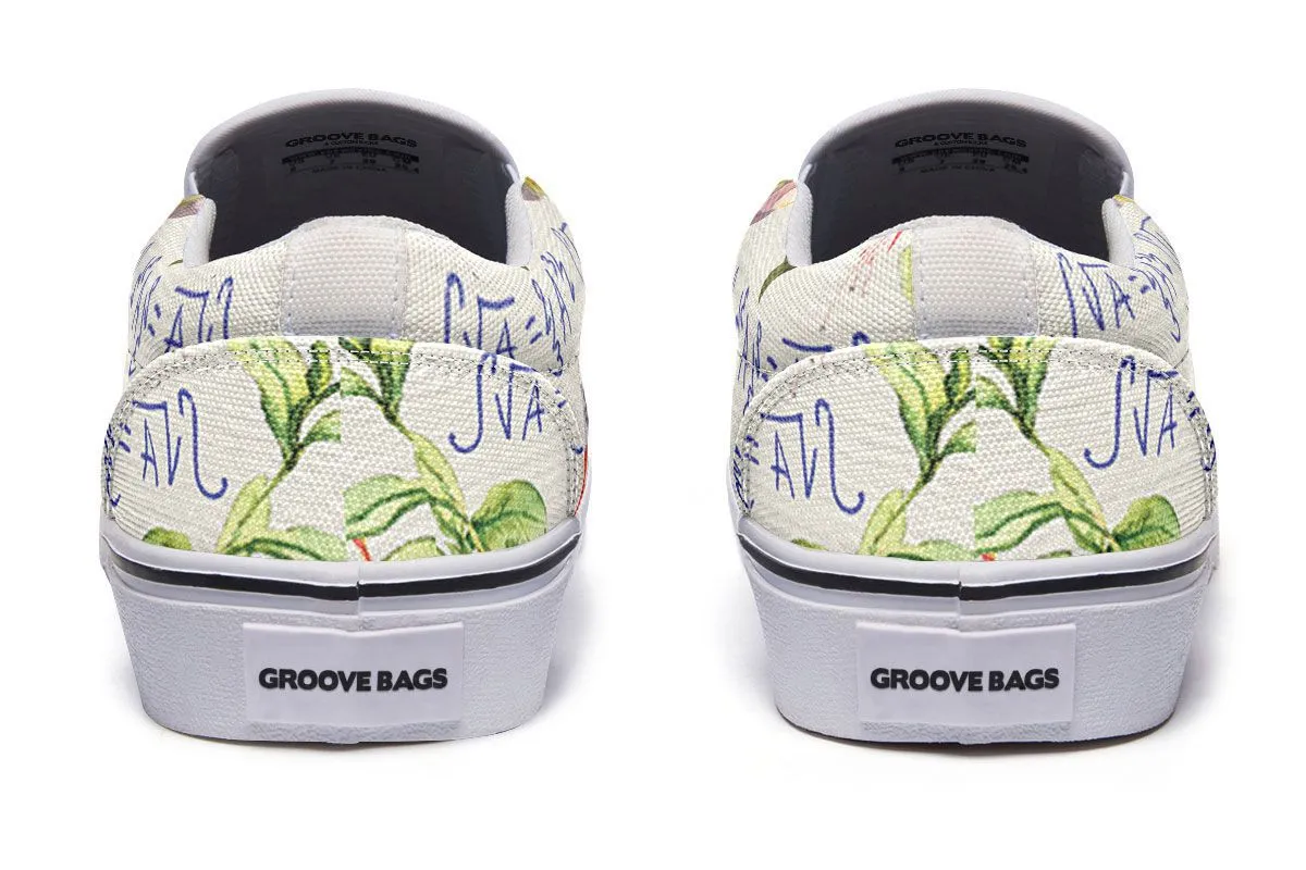 Floral Math Slip-On Shoes