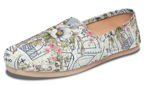 Floral Math Symbols Casual Shoes