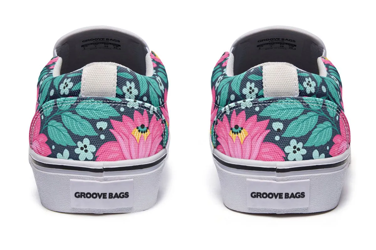 Floral Real Estate Slip-On Shoes