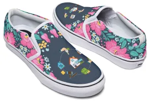 Floral Real Estate Slip-On Shoes