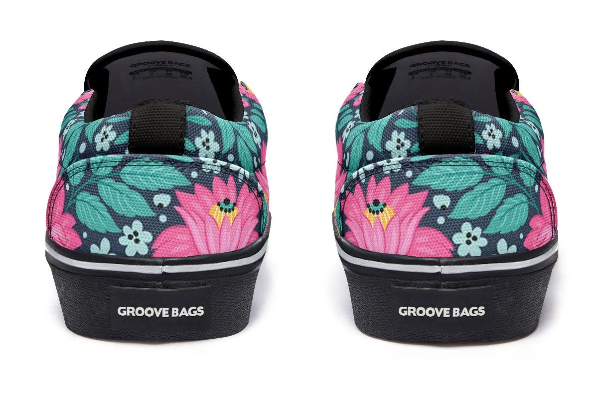Floral Real Estate Slip-On Shoes