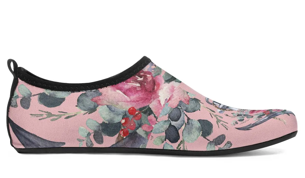Floral Sailor Aqua Barefoot Shoes
