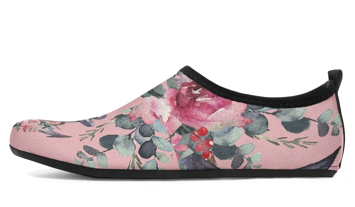Floral Sailor Aqua Barefoot Shoes