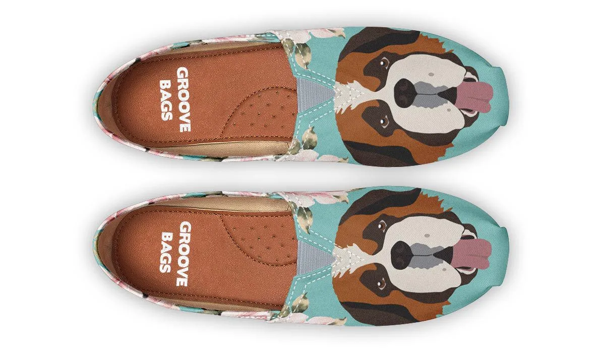 Floral Saint Bernard Casual Shoes