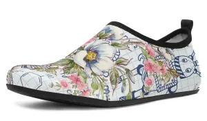 Floral Science Symbols Aqua Barefoot Shoes
