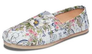Floral Science Symbols Casual Shoes