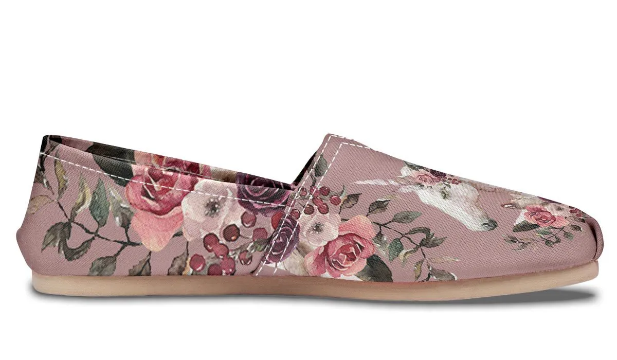 Floral Unicorn Casual Shoes