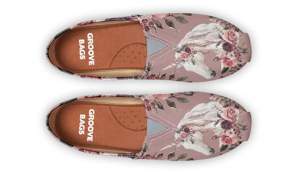 Floral Unicorn Casual Shoes