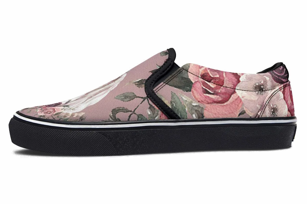 Floral Unicorn Slip-On Shoes