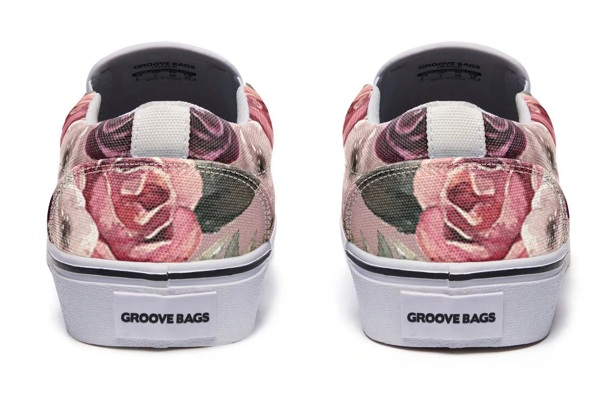 Floral Unicorn Slip-On Shoes