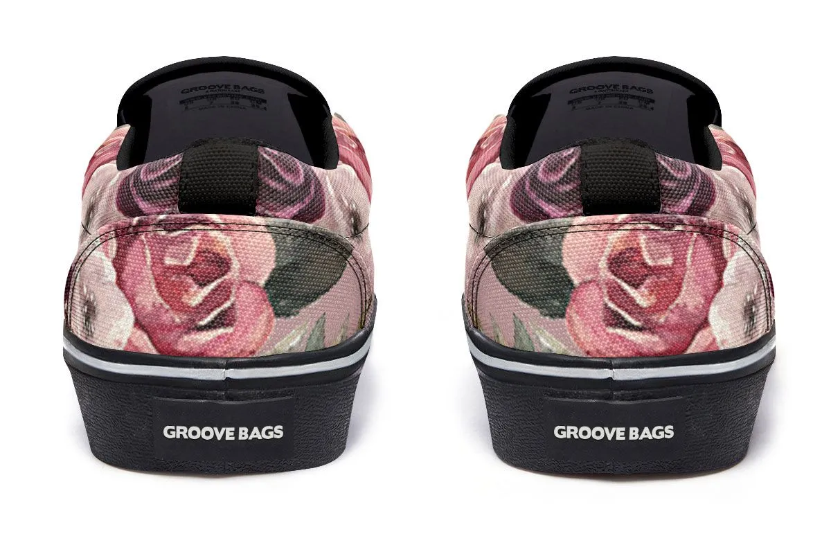 Floral Unicorn Slip-On Shoes