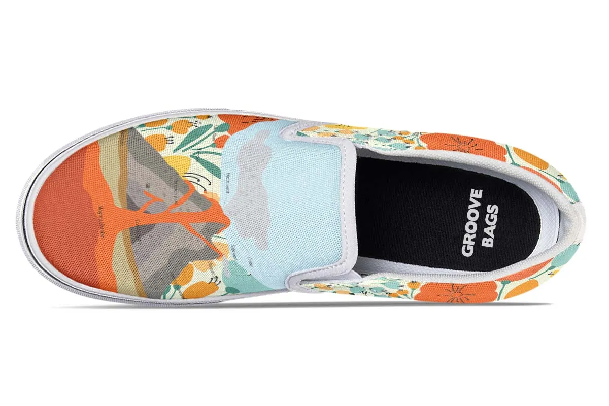 Floral Volcano Slip-On Shoes