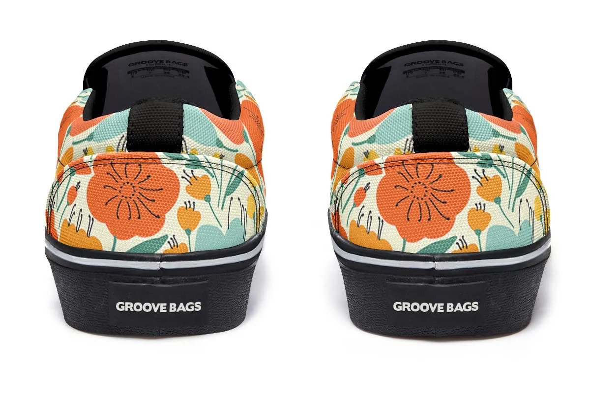 Floral Volcano Slip-On Shoes
