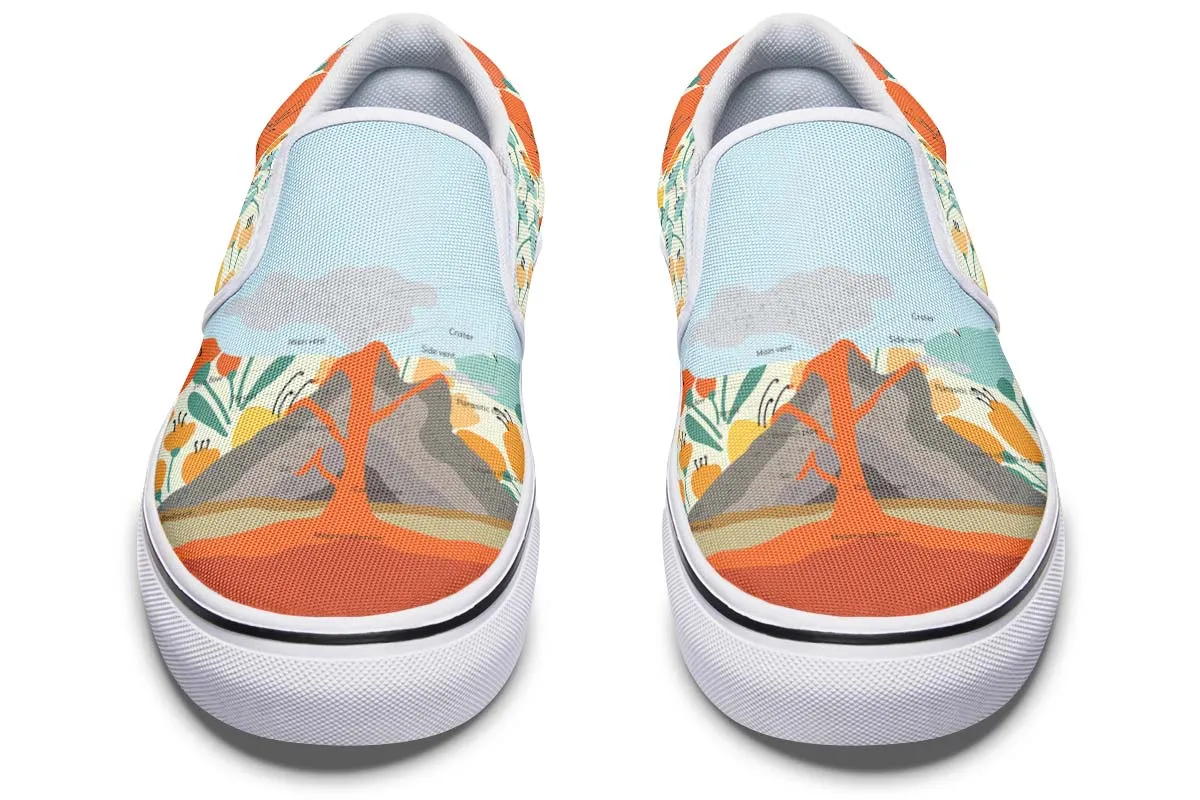 Floral Volcano Slip-On Shoes