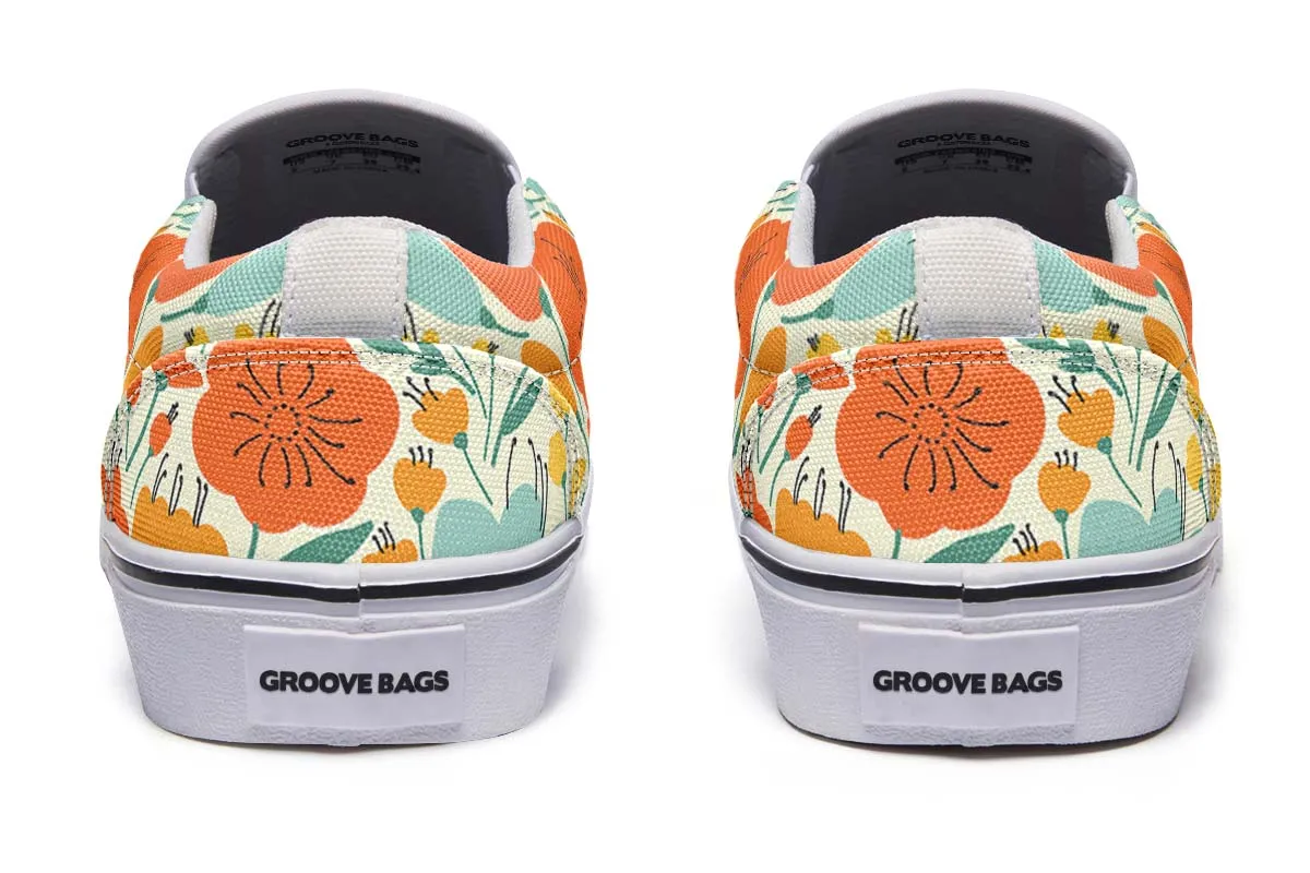 Floral Volcano Slip-On Shoes