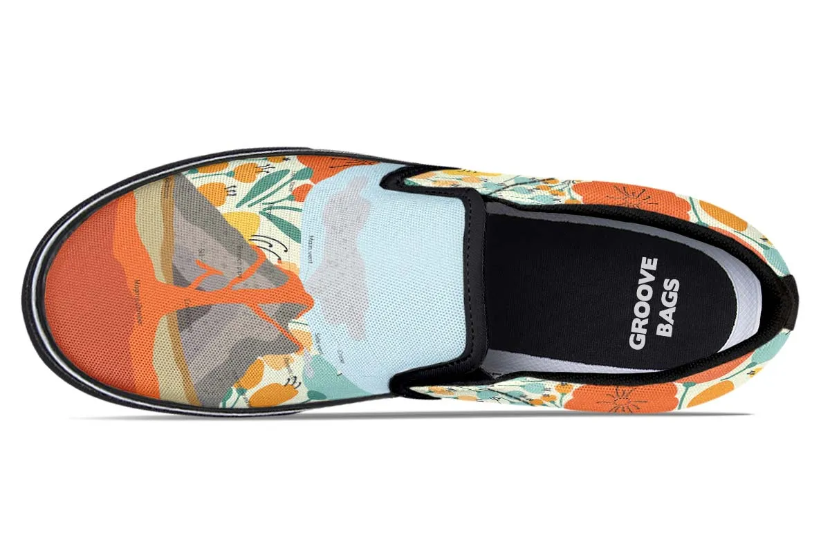Floral Volcano Slip-On Shoes