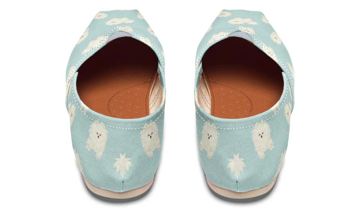 Fluffy American Eskimo Casual Shoes