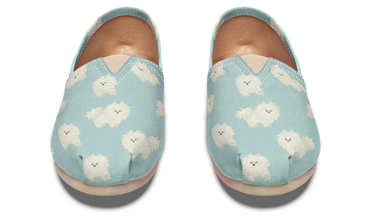 Fluffy American Eskimo Casual Shoes