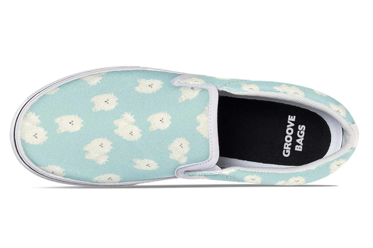 Fluffy American Eskimo Slip-On Shoes