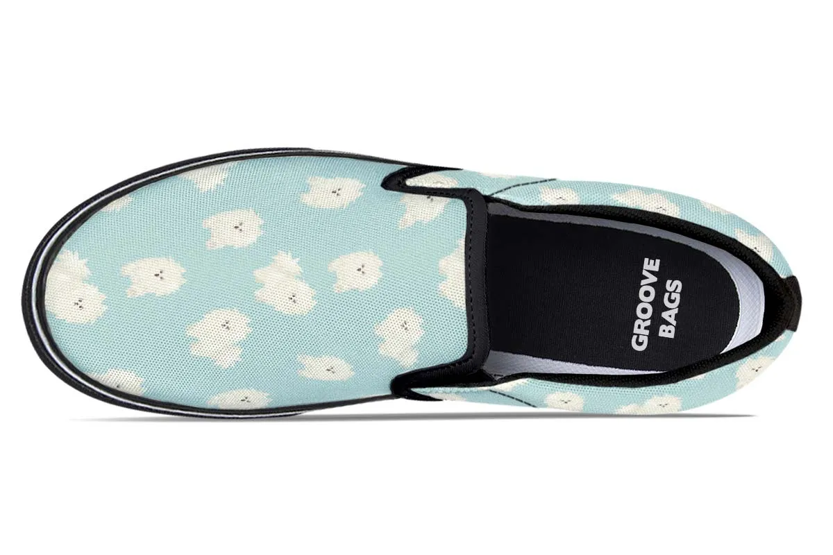 Fluffy American Eskimo Slip-On Shoes