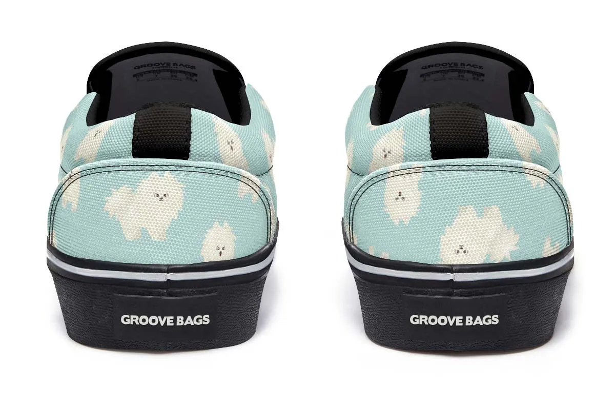 Fluffy American Eskimo Slip-On Shoes