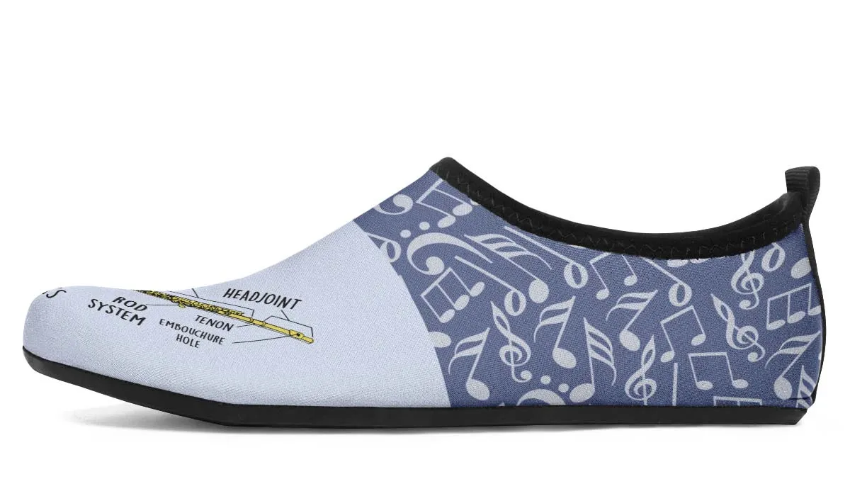 Flute Diagram Aqua Barefoot Shoes