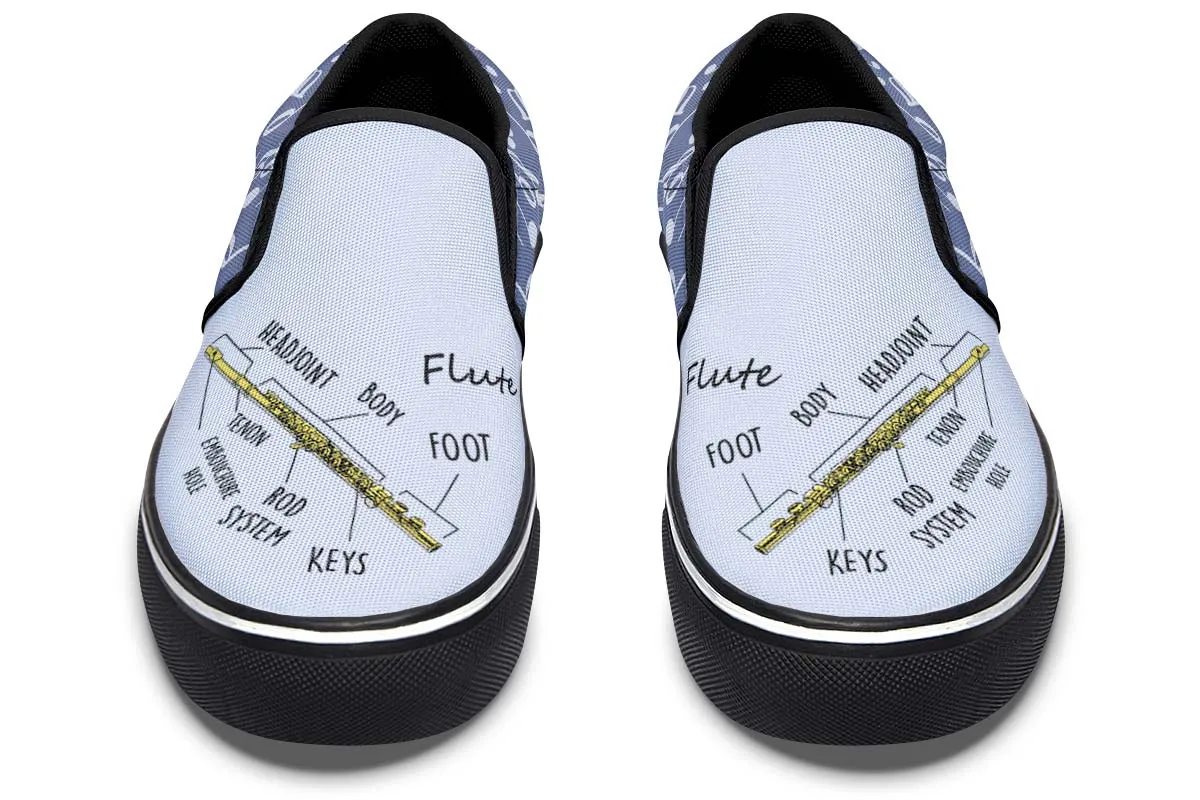 Flute Diagram Slip-On Shoes