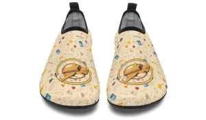 Flying School Bus Aqua Barefoot Shoes