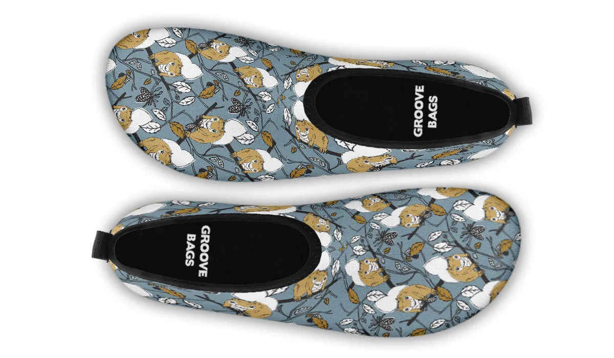 Forest Squirrel Aqua Barefoot Shoes