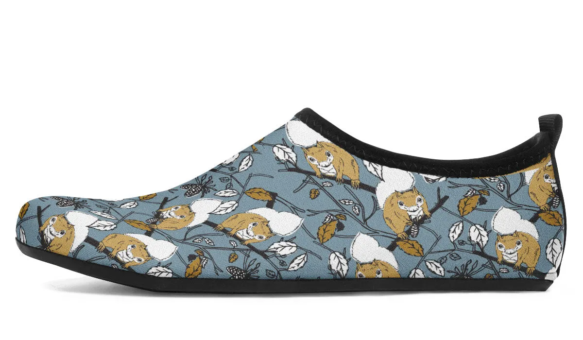 Forest Squirrel Aqua Barefoot Shoes