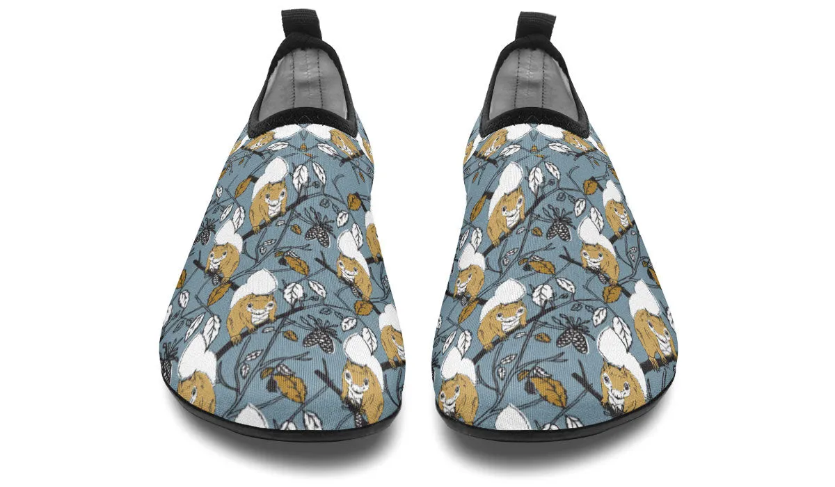 Forest Squirrel Aqua Barefoot Shoes