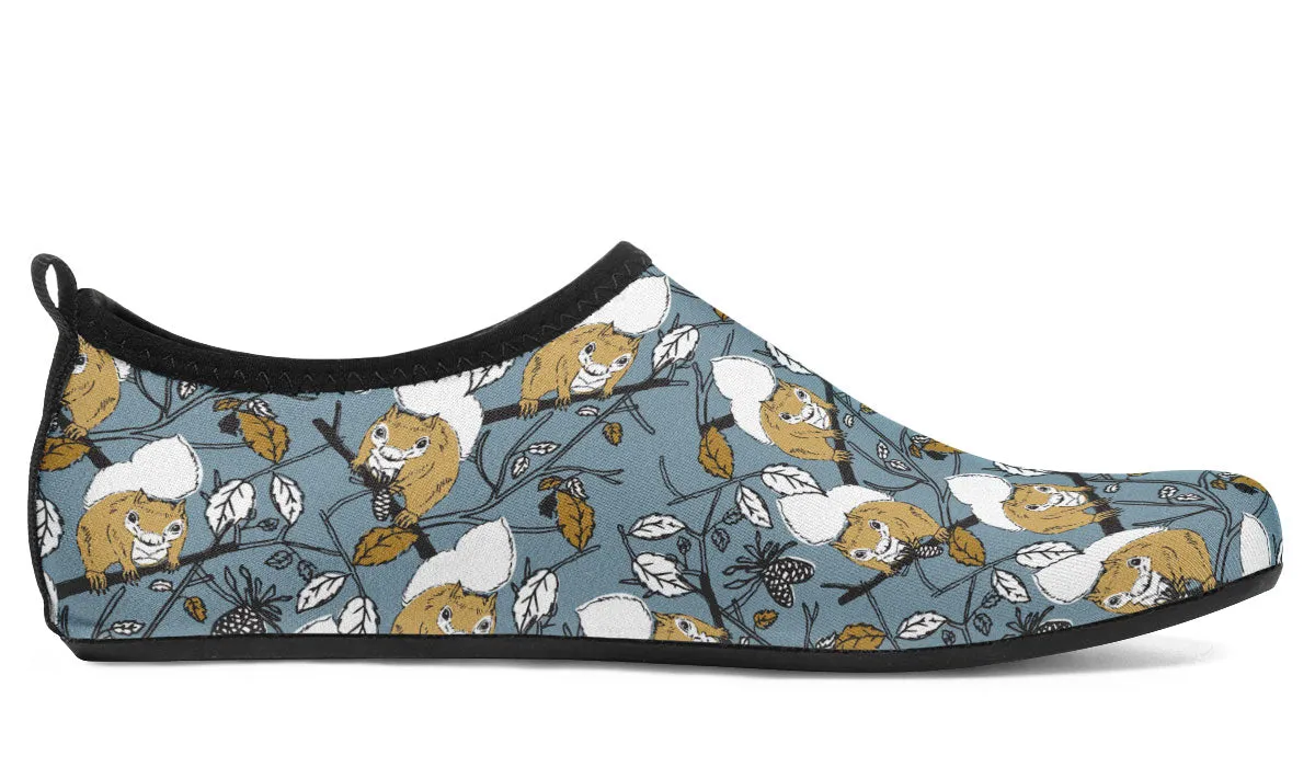 Forest Squirrel Aqua Barefoot Shoes