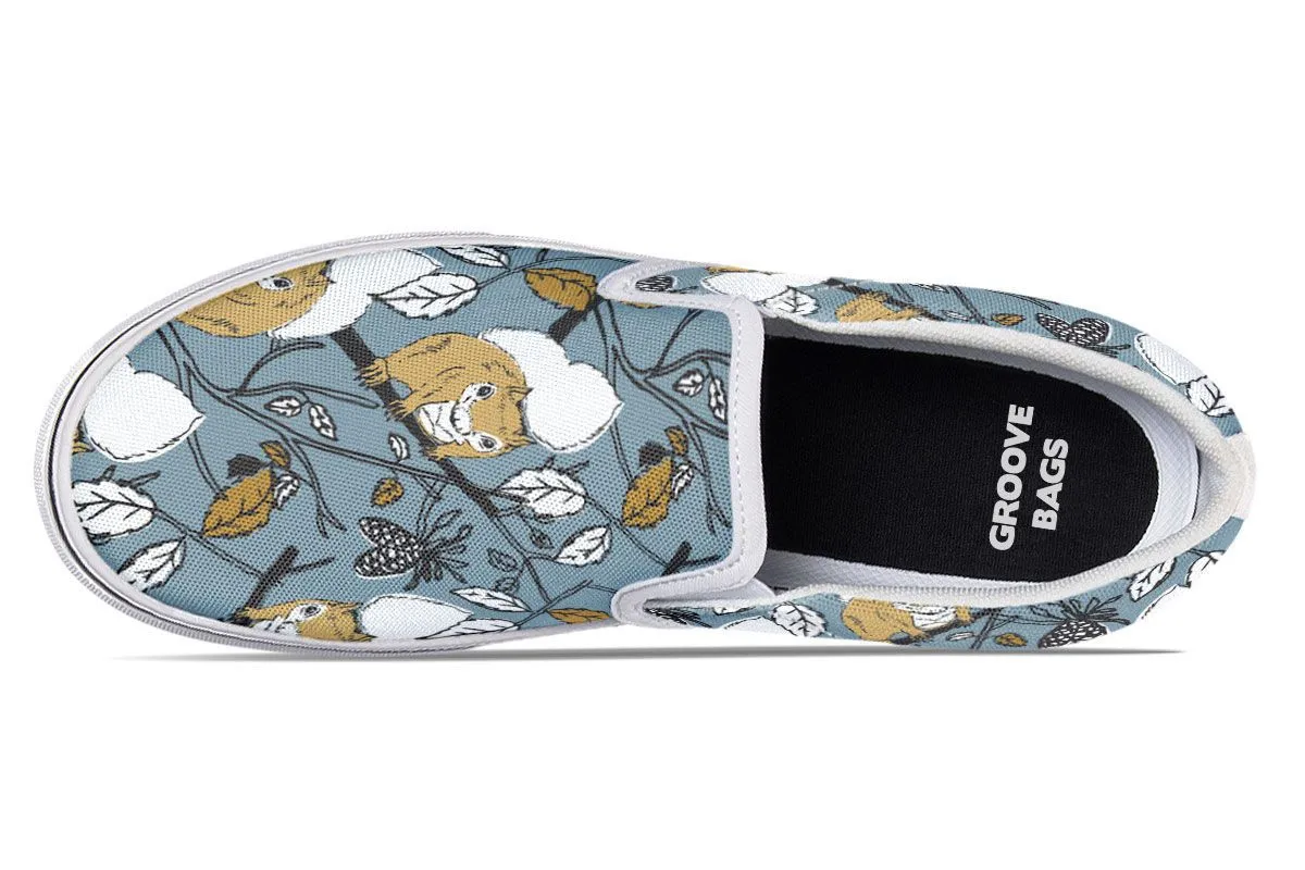 Forest Squirrel Slip-On Shoes