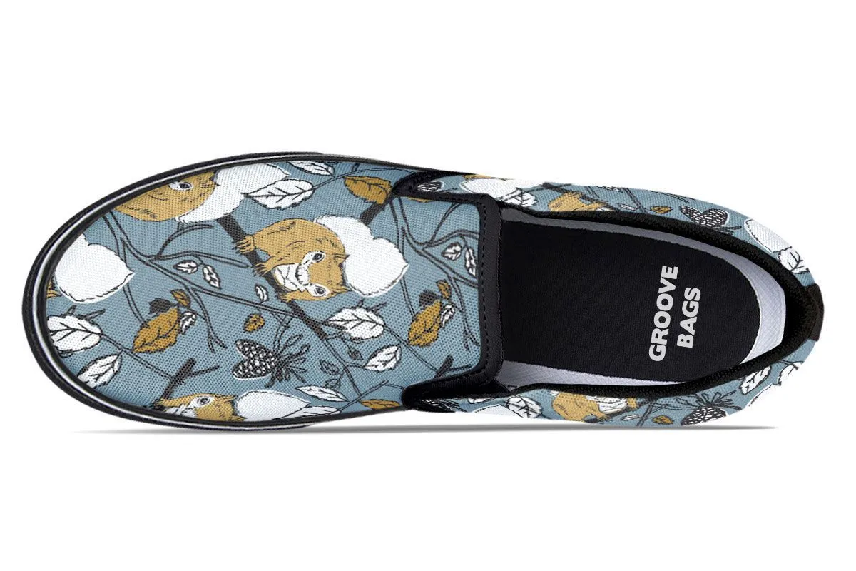 Forest Squirrel Slip-On Shoes