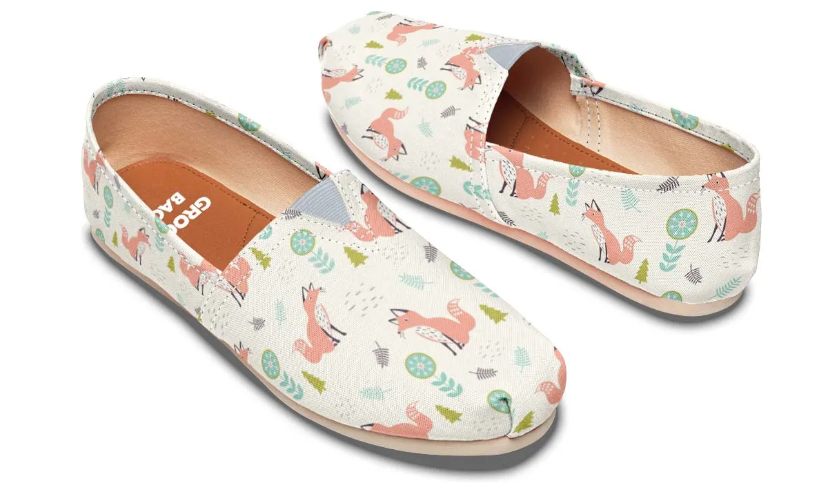 Fox Pattern Casual Shoes