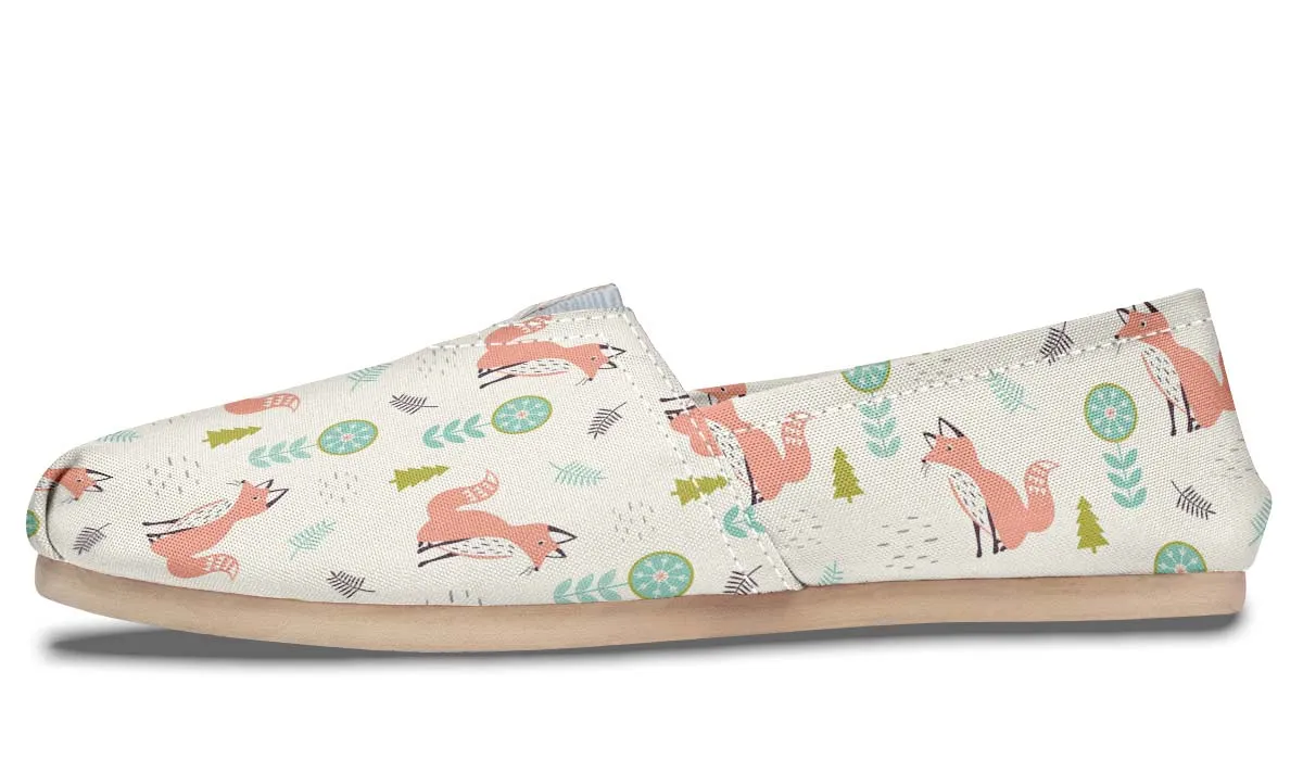 Fox Pattern Casual Shoes