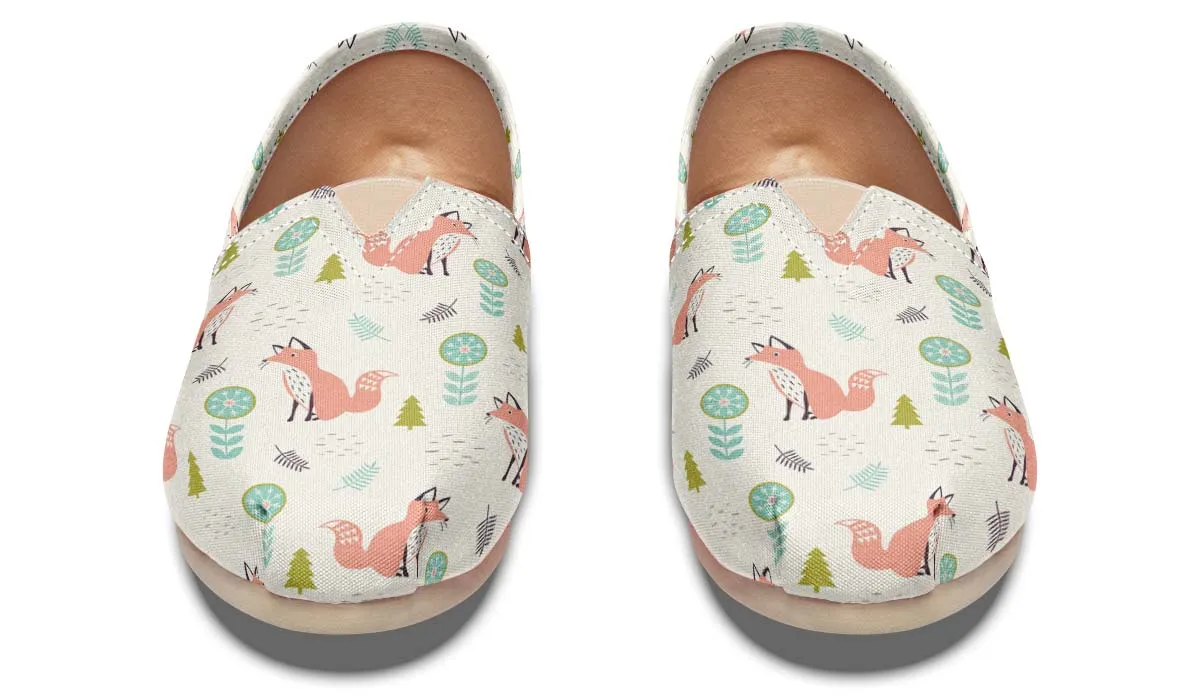 Fox Pattern Casual Shoes
