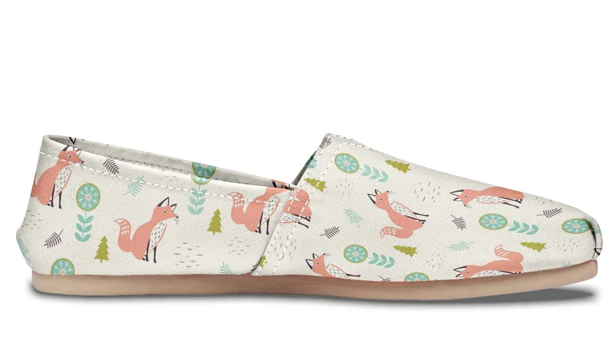 Fox Pattern Casual Shoes