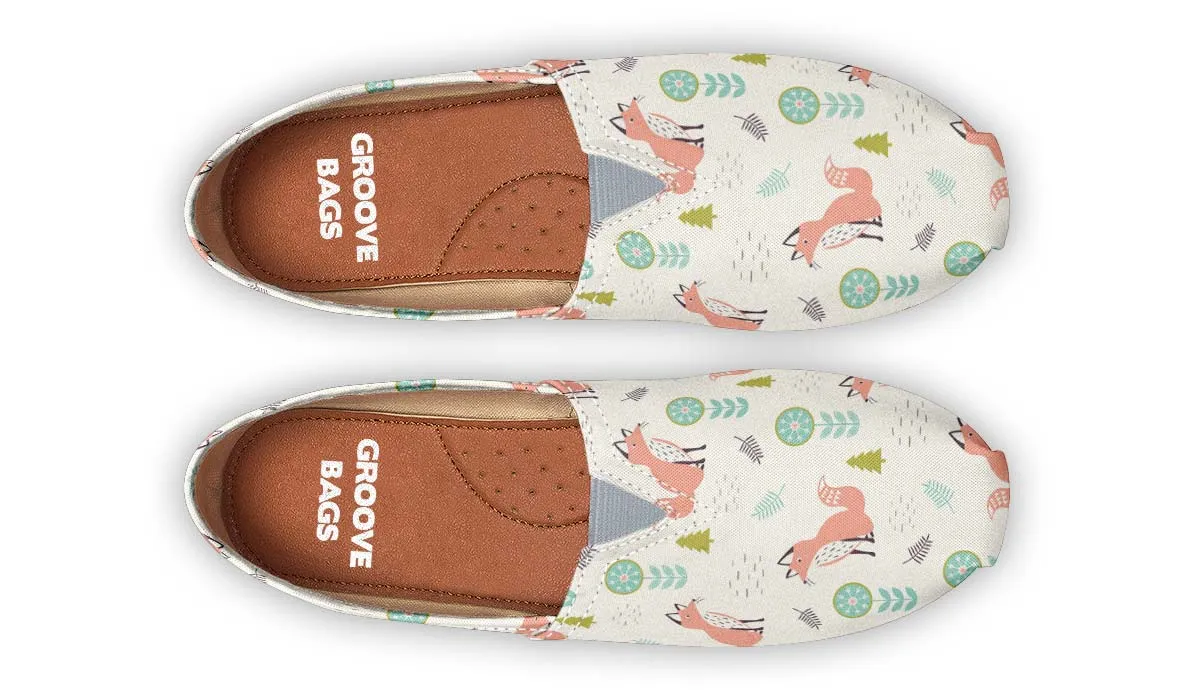 Fox Pattern Casual Shoes