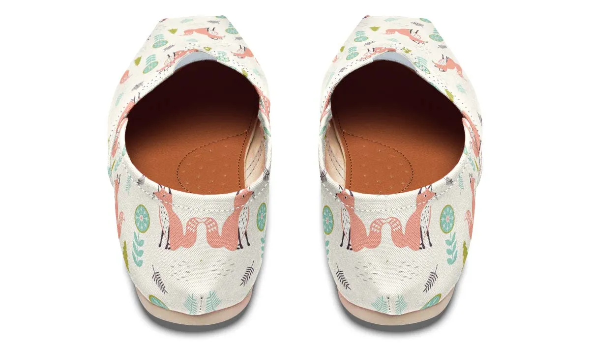 Fox Pattern Casual Shoes