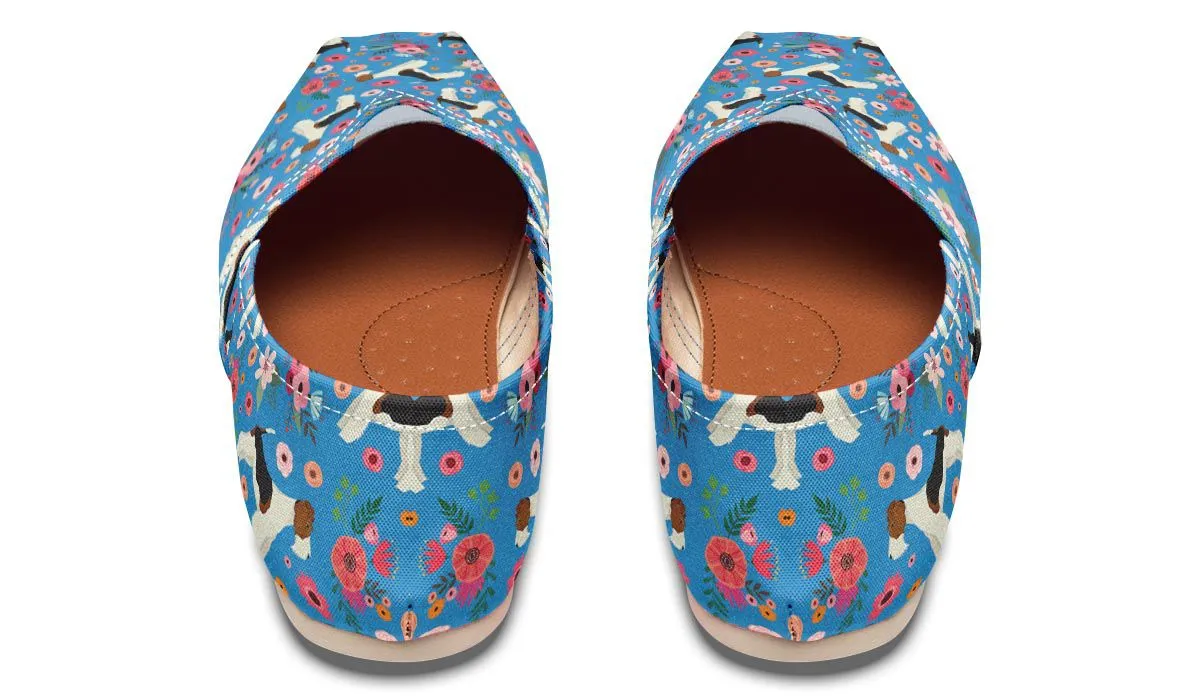 Fox Terrier  Flower Casual Shoes