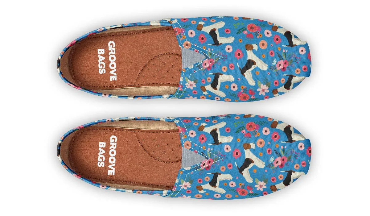 Fox Terrier  Flower Casual Shoes
