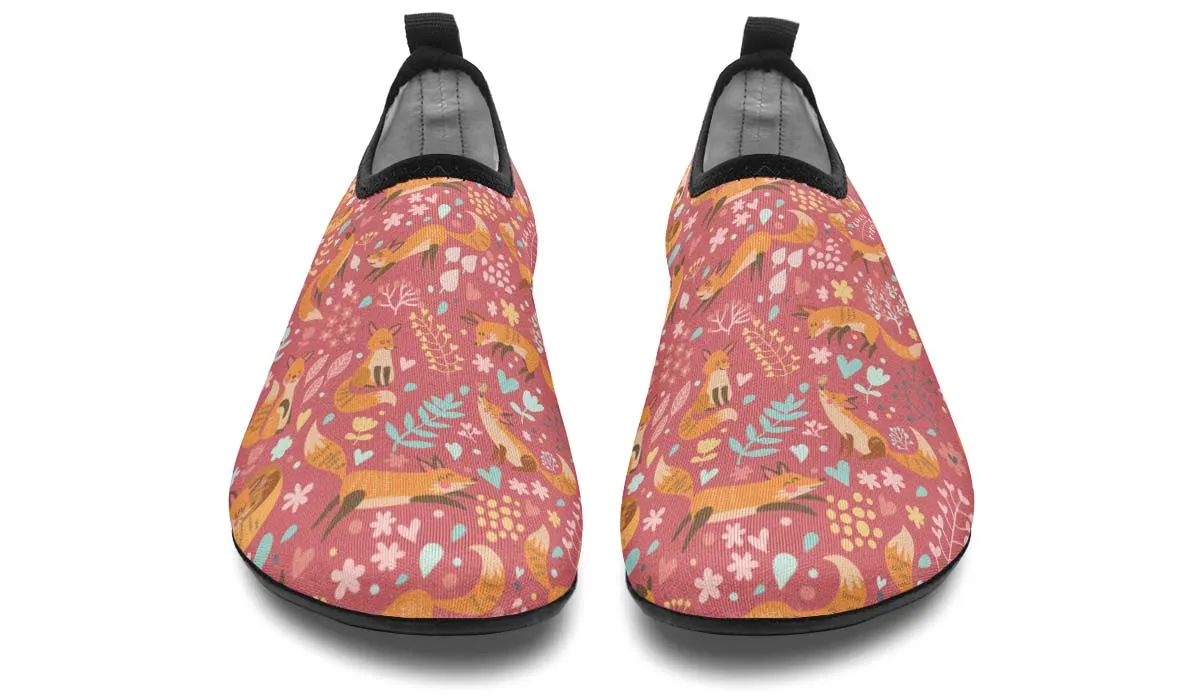 Foxy Foxes Aqua Barefoot Shoes