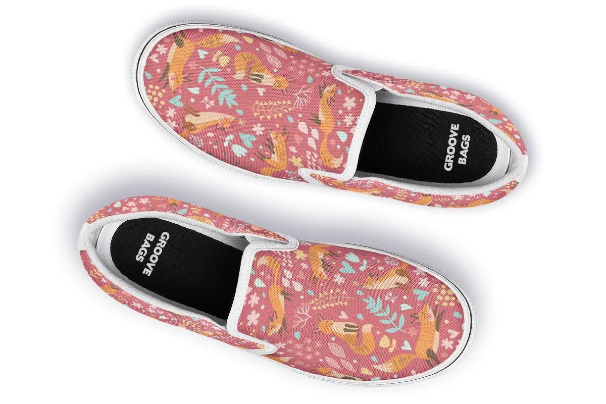 Foxy Foxes Slip-On Shoes