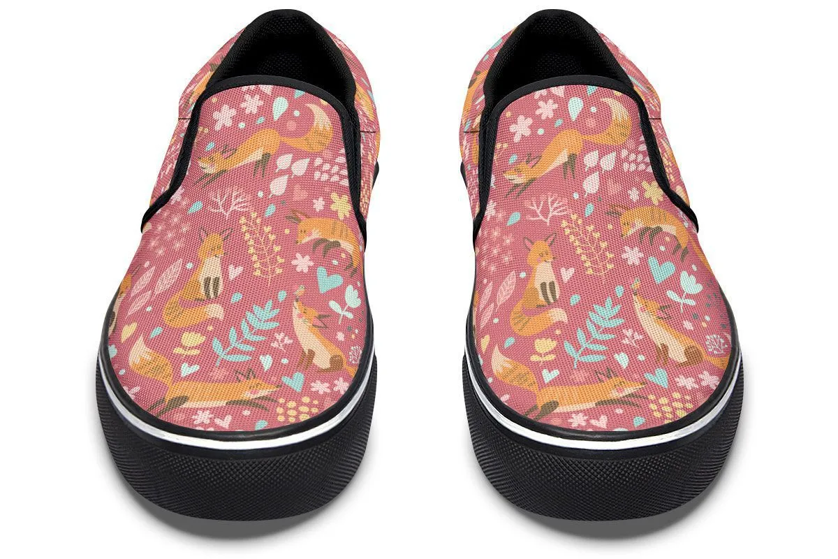 Foxy Foxes Slip-On Shoes