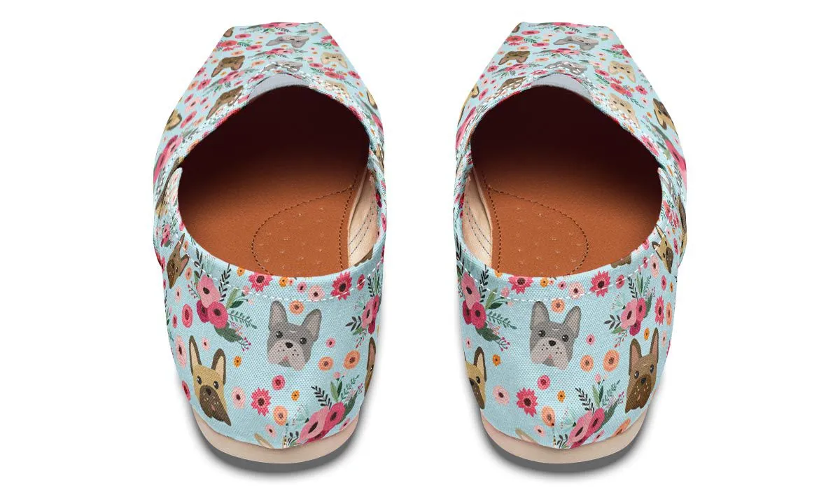 French Bulldog Flower Casual Shoes