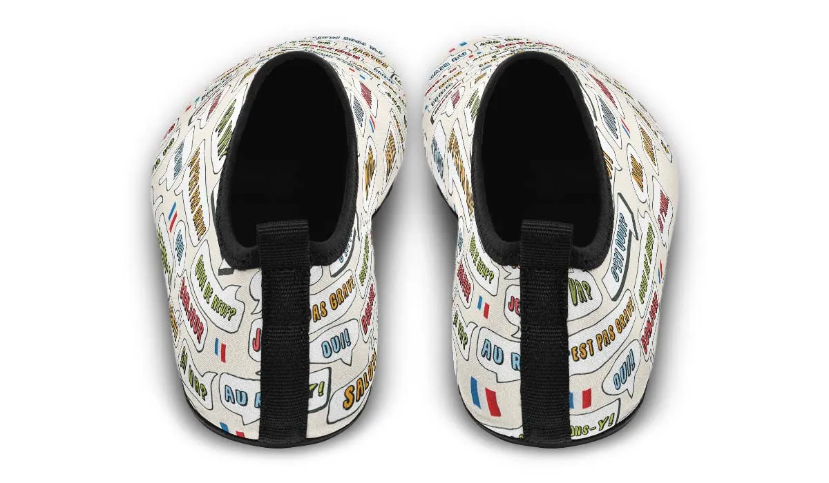 French Phrases Aqua Barefoot Shoes