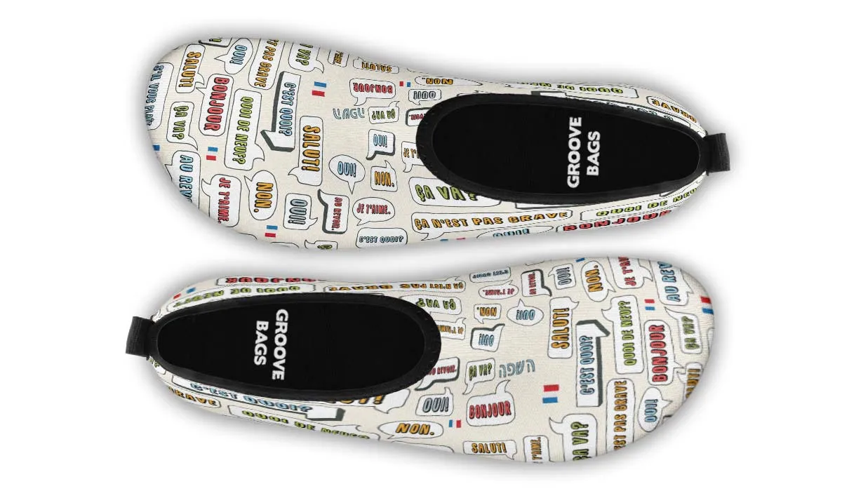 French Phrases Aqua Barefoot Shoes